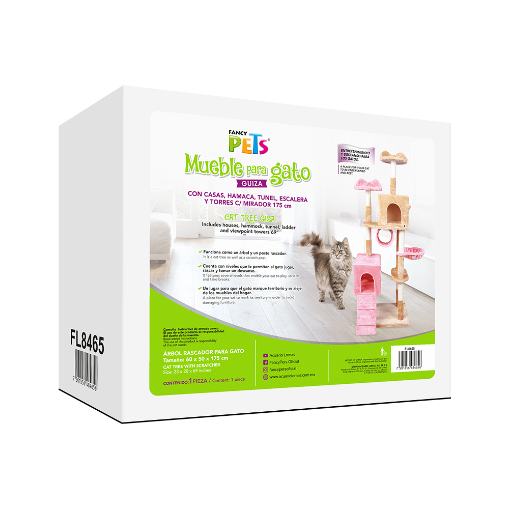 Foto 6 pulgar | Mueble Fancy Pets Guiza para Gato 175 cm