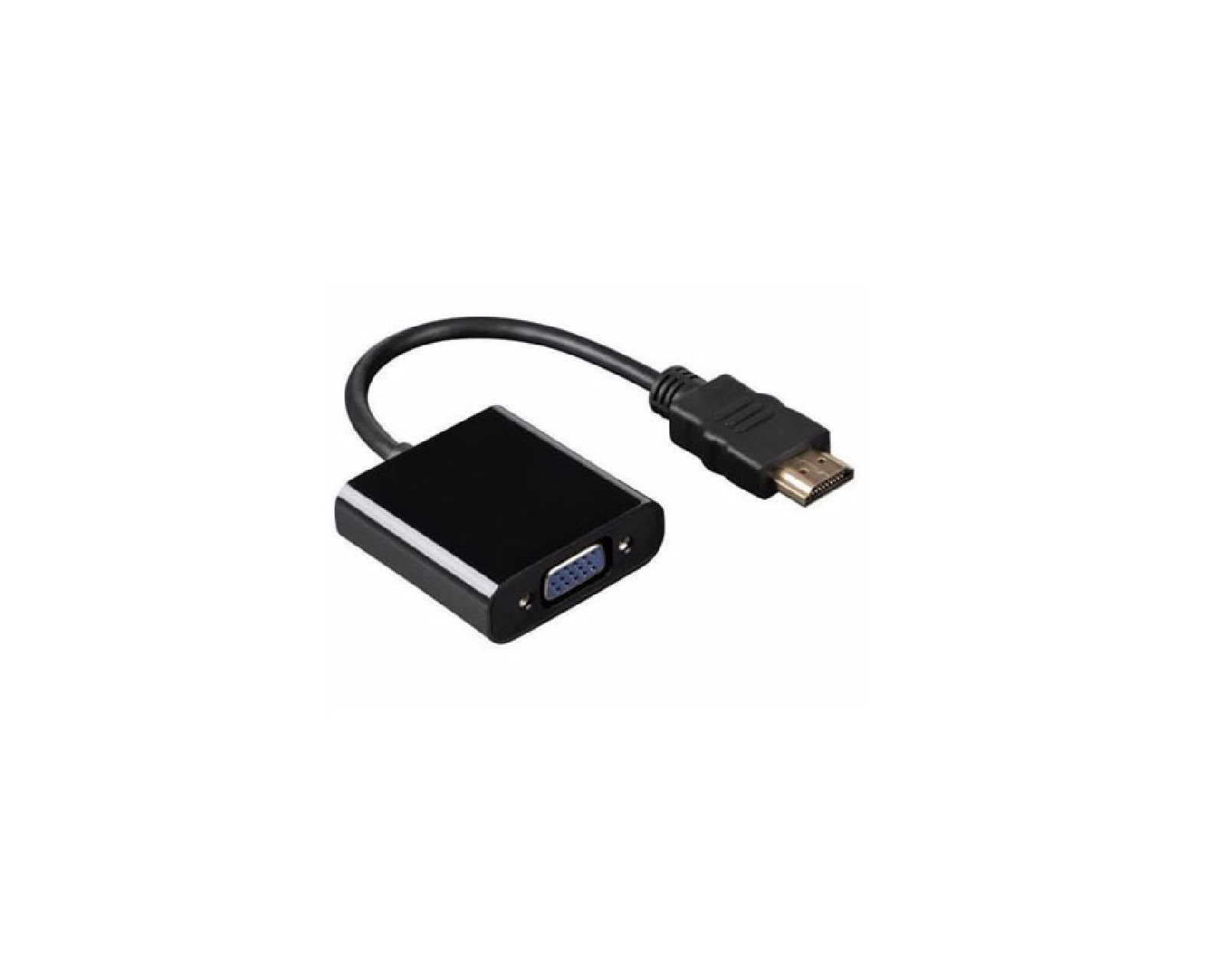 Convertidor HDMI Macho a VGA Hembra Brobotix 110910n color Negro