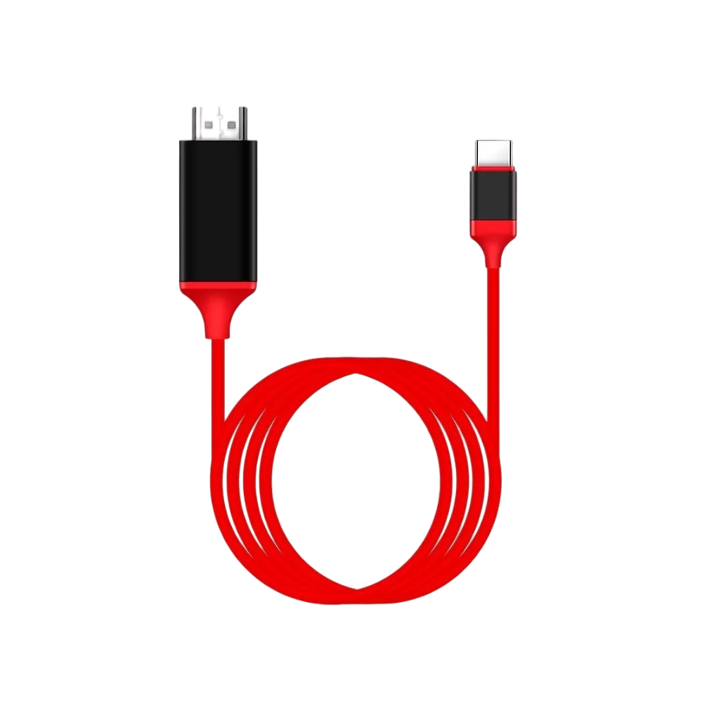 Cable Adaptador 4K Lab.G USB-C a HDMI Rojo 2 m