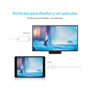 Foto 4 | Cable Adaptador 4K Lab.G USB-C a HDMI Rojo 2 m