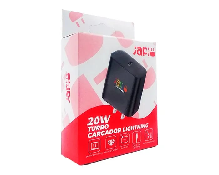 Cargador rápido Japi con cable de regalo Lightning JP5-20W $249