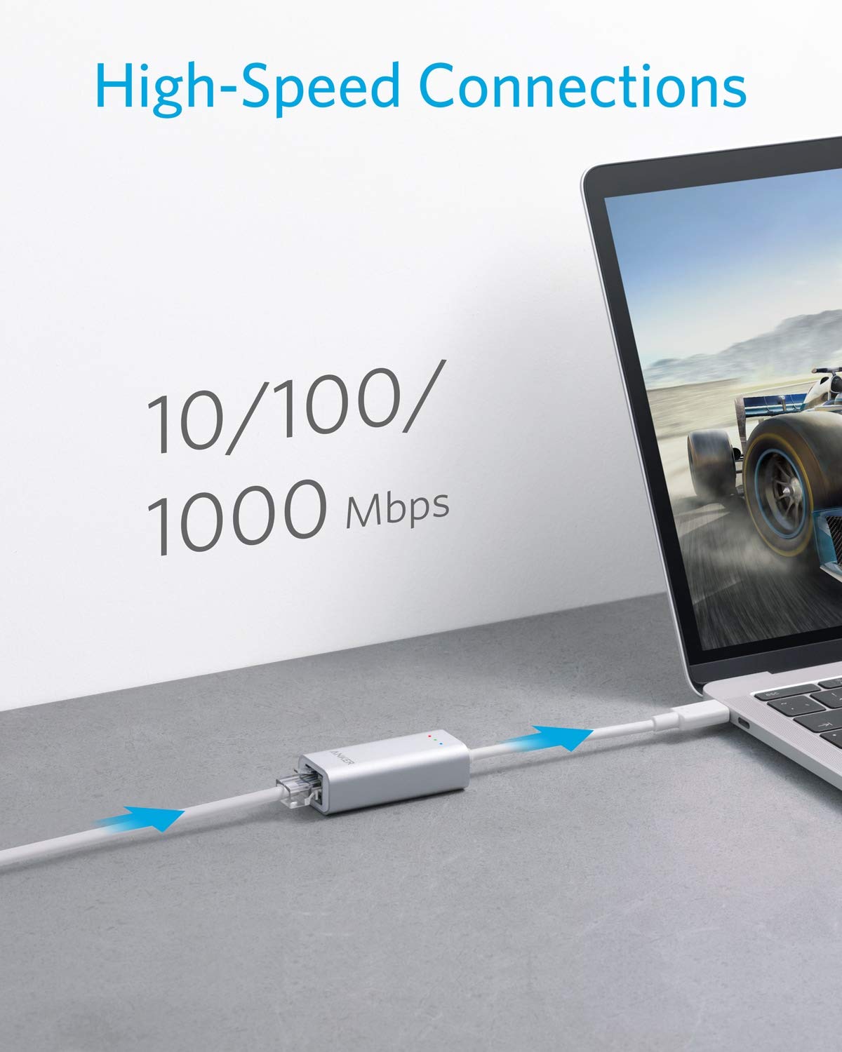 Foto 4 pulgar | Adaptador Usb C a Gigabit Ethernet Anker Portátil - Venta Internacional