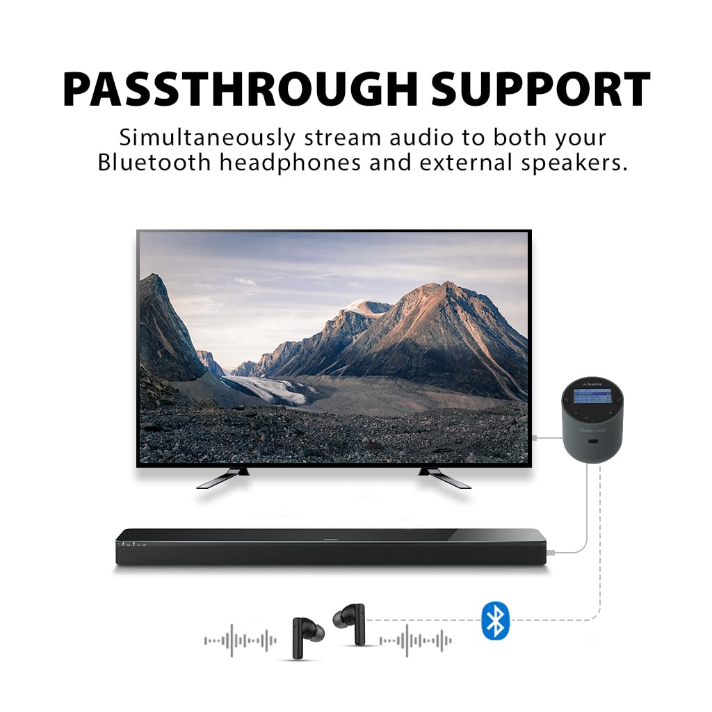 Foto 3 | Transmisor Bluetooth Avantree Orbit Pro Para Tv Con Pantalla Lcd - Venta Internacional.