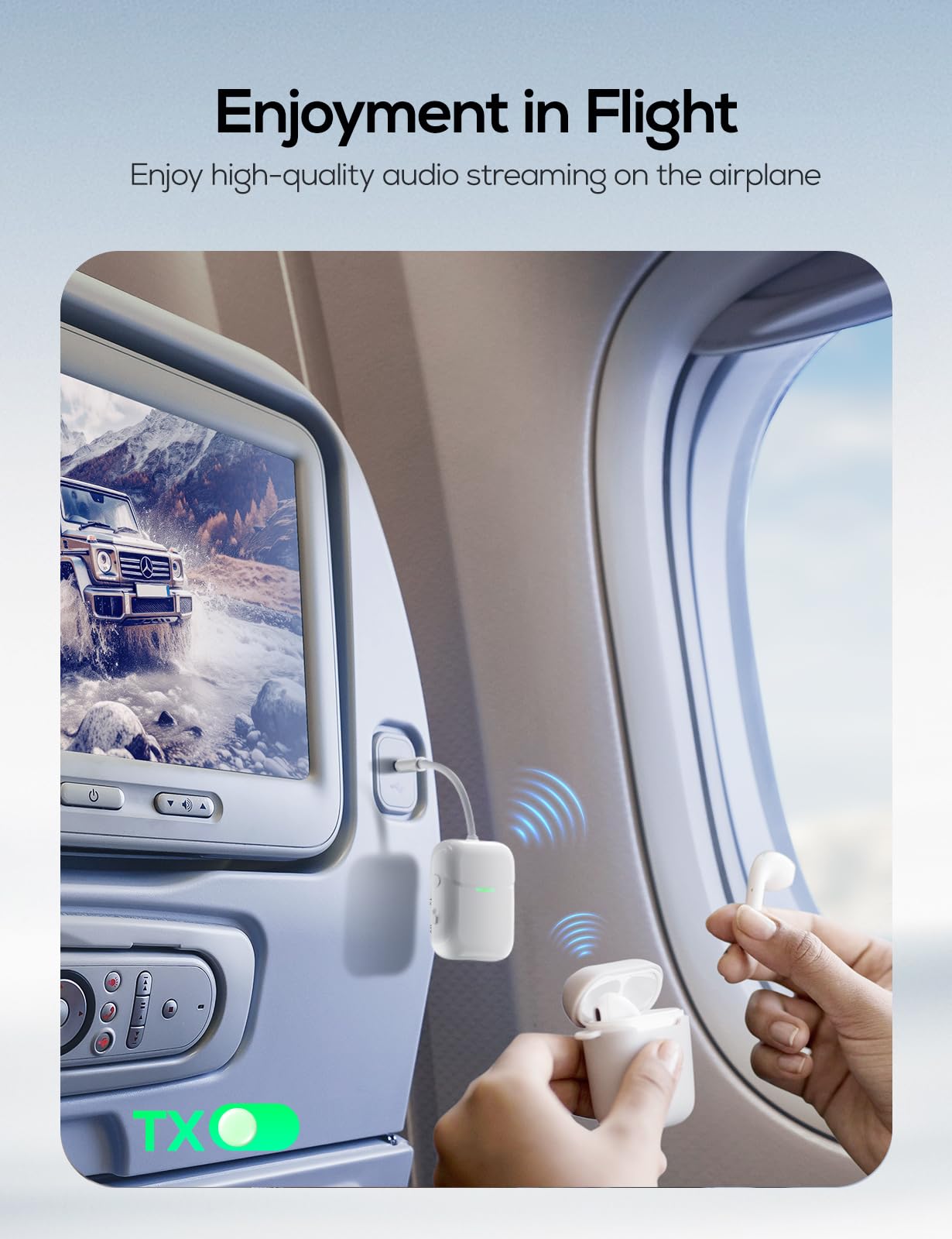 Foto 3 pulgar | Transmisor-receptor De Audio Inalámbrico Nulaxy Air Para Airpods - Venta Internacional.