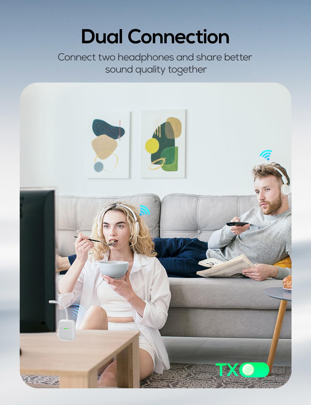 Foto 8 pulgar | Transmisor-receptor De Audio Inalámbrico Nulaxy Air Para Airpods - Venta Internacional.