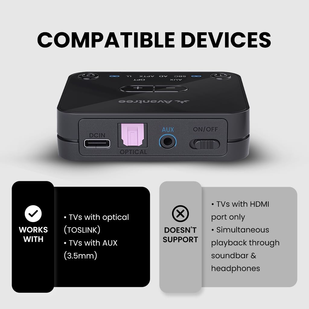 Foto 4 pulgar | Transmisor Bluetooth Avantree Audikast 3 Para Audio De Tv - Venta Internacional.