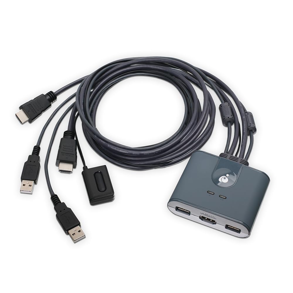 Foto 7 pulgar | Conmutador Kvm Iogear Gcs32hu De 2 Puertos Hdmi Usb 1080p/1920x1200 - Venta Internacional.