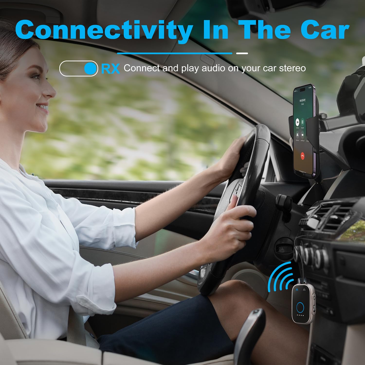 Foto 7 | Transmisor-receptor Bluetooth Opinay V5.3 Para Avión/tv/coche - Venta Internacional.