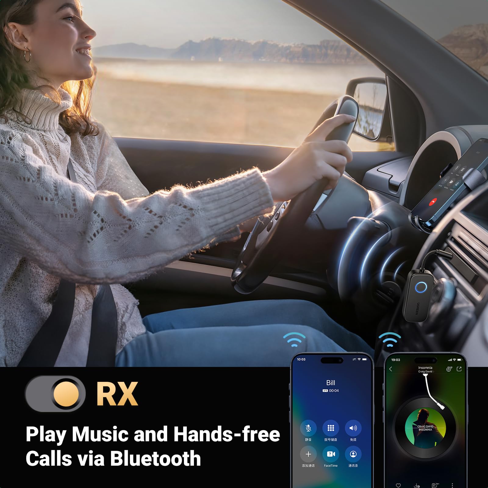 Foto 7 pulgar | Transmisor-receptor Bluetooth Ugreen Airplane 2 En 1 - Venta Internacional.