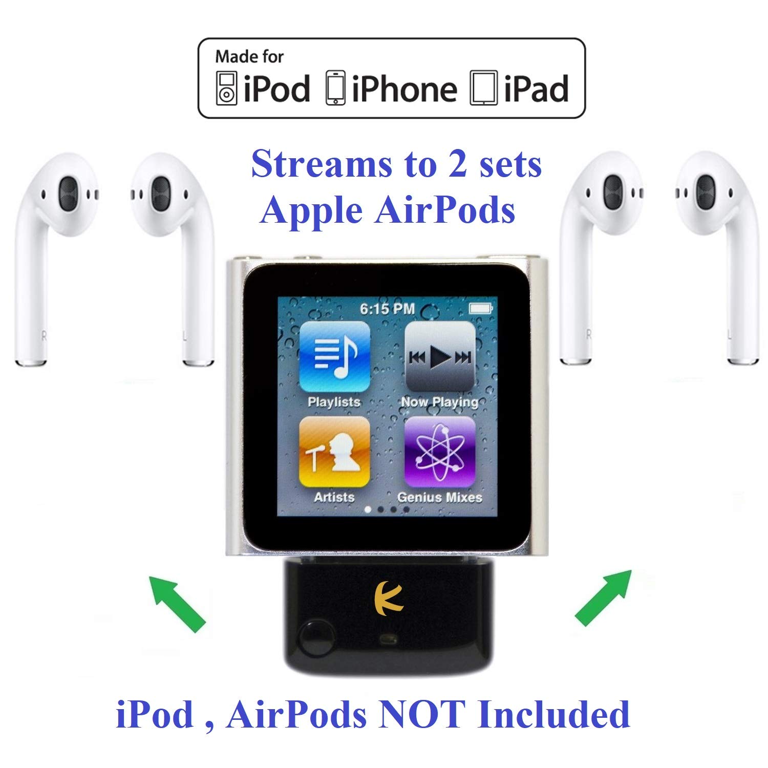 Foto 4 pulgar | Divisor Transmisor Bluetooth Kokkia I10_pro Negro - Venta Internacional.