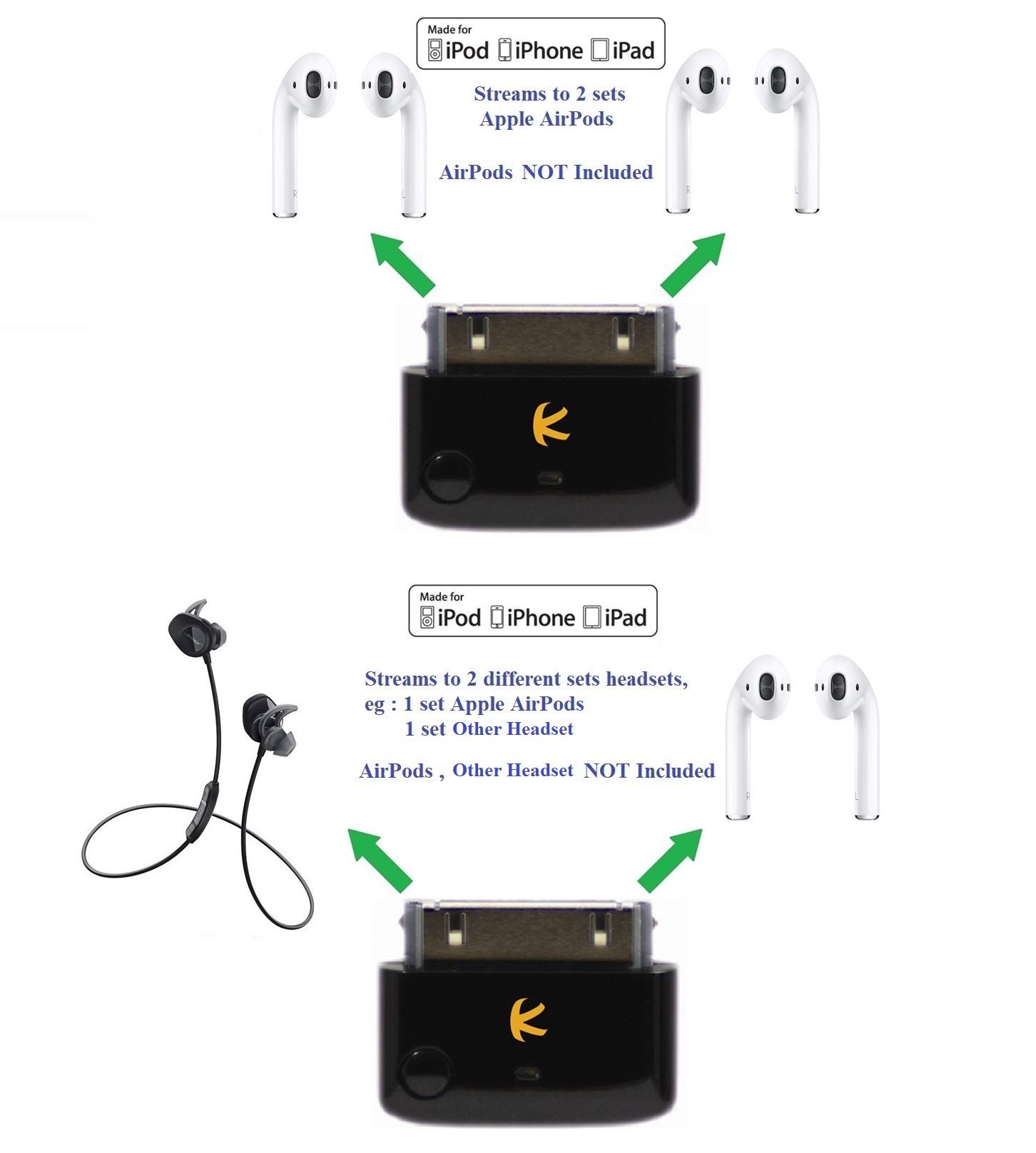 Foto 6 pulgar | Divisor Transmisor Bluetooth Kokkia I10_pro Negro - Venta Internacional.