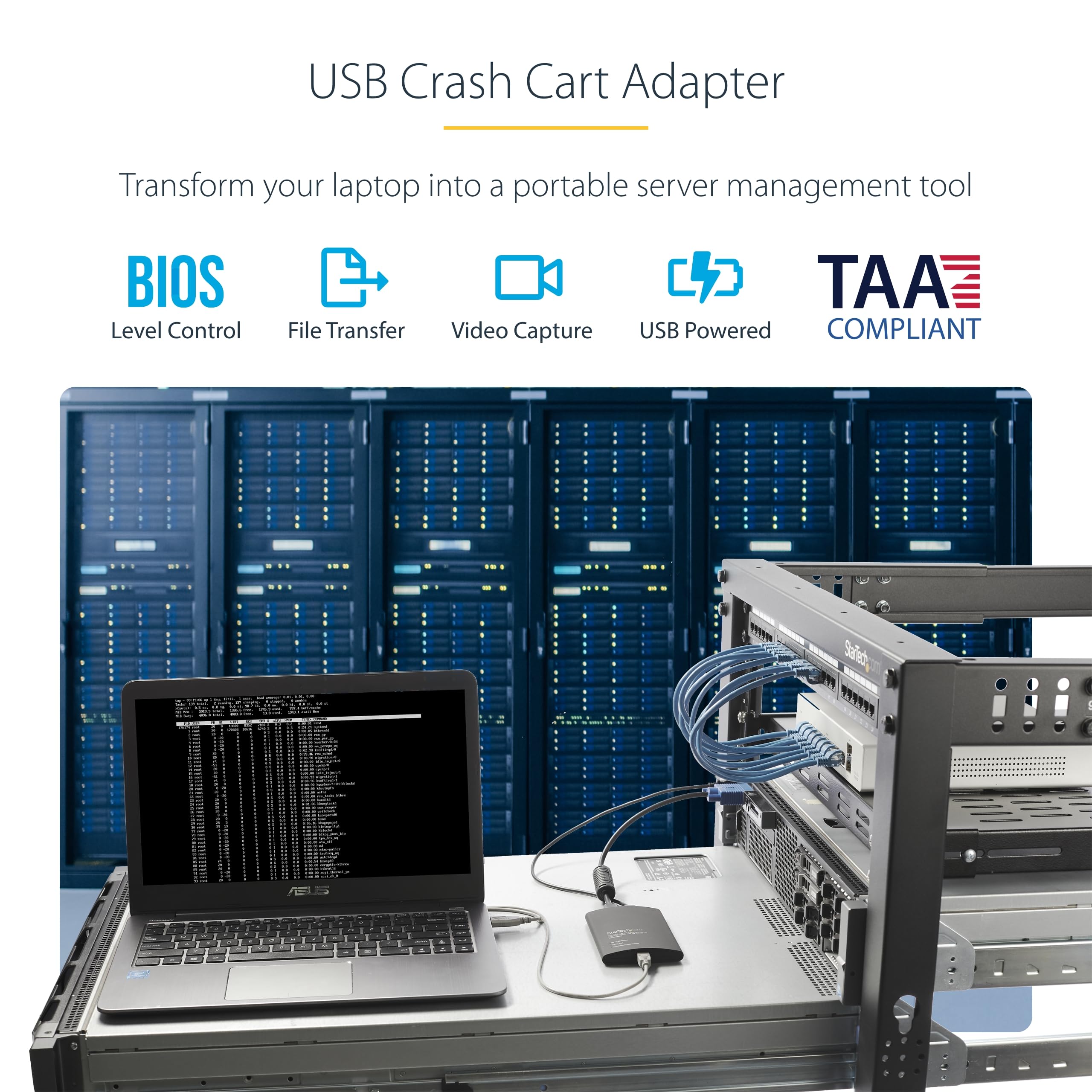 Foto 3 pulgar | Adaptador Portátil Crash Cart Para Portátil Startech.com Usb/vga - Venta Internacional.