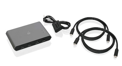 Foto 4 | Conmutador Usb-c De 2 Puertos Iogear Gus4c2 Para Transferencia De Archivos Pc Mac - Venta Internacional.