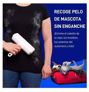 Foto 3 | Rodillo Quita Pelusa Pelo Removedor Mascota Alfombra Muebles Blanco