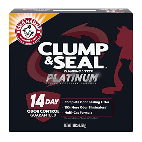 Arena Para Gatos Arm & Hammer Clump & Seal Multi-cat, 8,16 Kg - Venta Internacional.