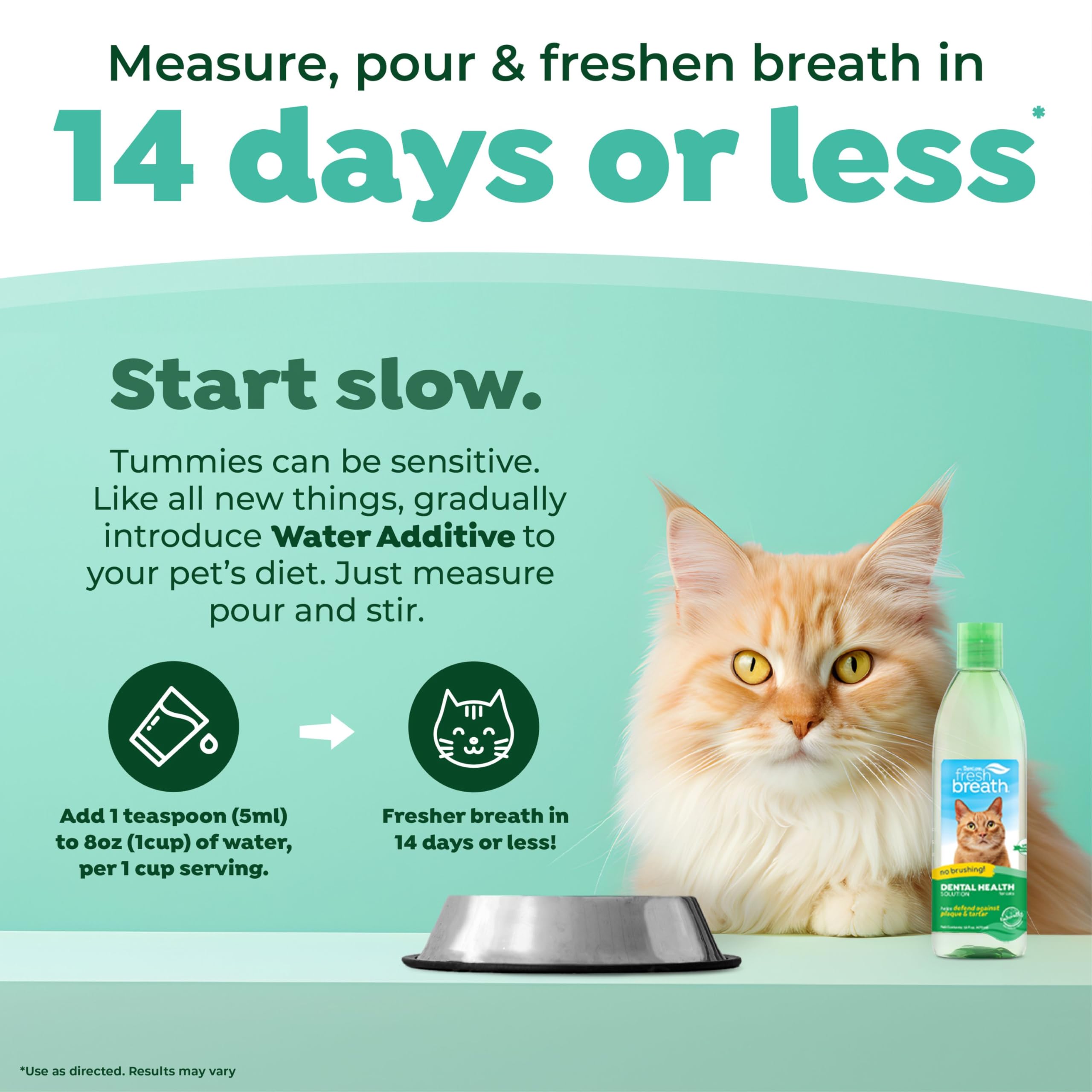 Foto 4 pulgar | Aditivo De Agua Para El Cuidado Bucal Tropiclean Fresh Breath Para Gatos - Venta Internacional.