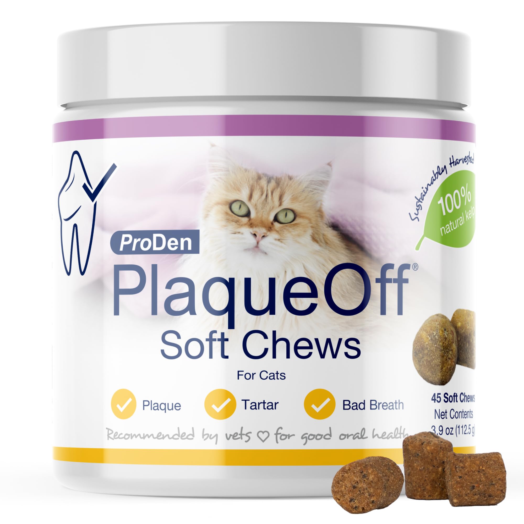Foto 2 pulgar | Suplemento Proden Plaqueoff Soft Chews Para Gatos 45 Unidades - Venta Internacional.