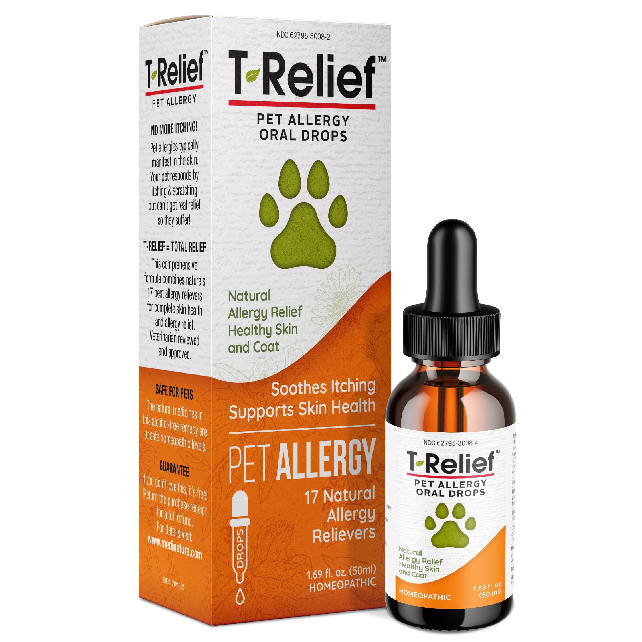 Foto 1 | Gotas Antialérgicas Medinatura T-relief Para Perros Y Gatos - Venta Internacional.