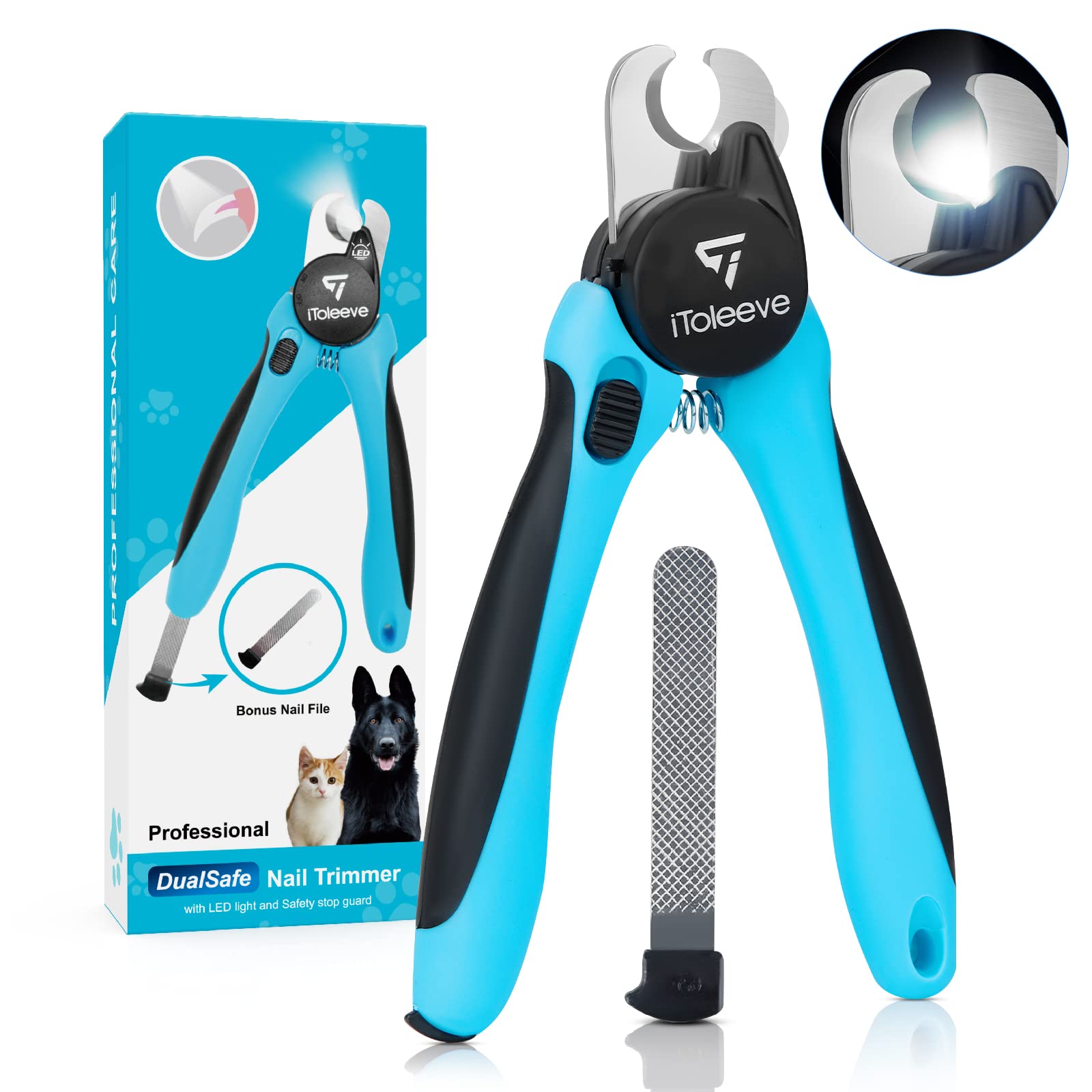 Foto 2 pulgar | Cortauñas Led Para Perros Itoleeve Con Luz Para Uñas De Perros Y Gatos - Venta Internacional.