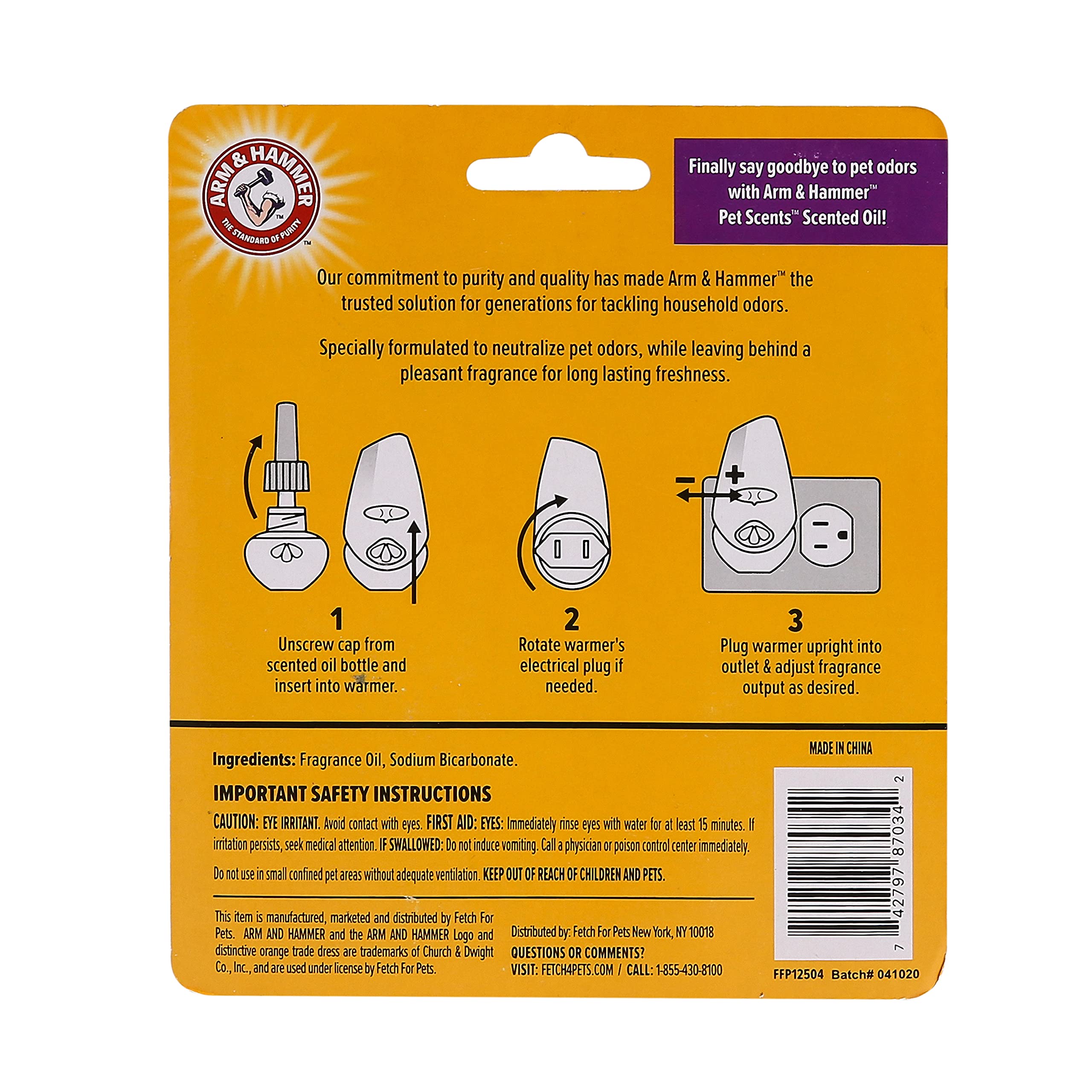 Foto 6 pulgar | Recambios De Aceite Perfumado Arm & Hammer Para Mascotas, Color Lavanda, 60 Unidades - Venta Internacional.