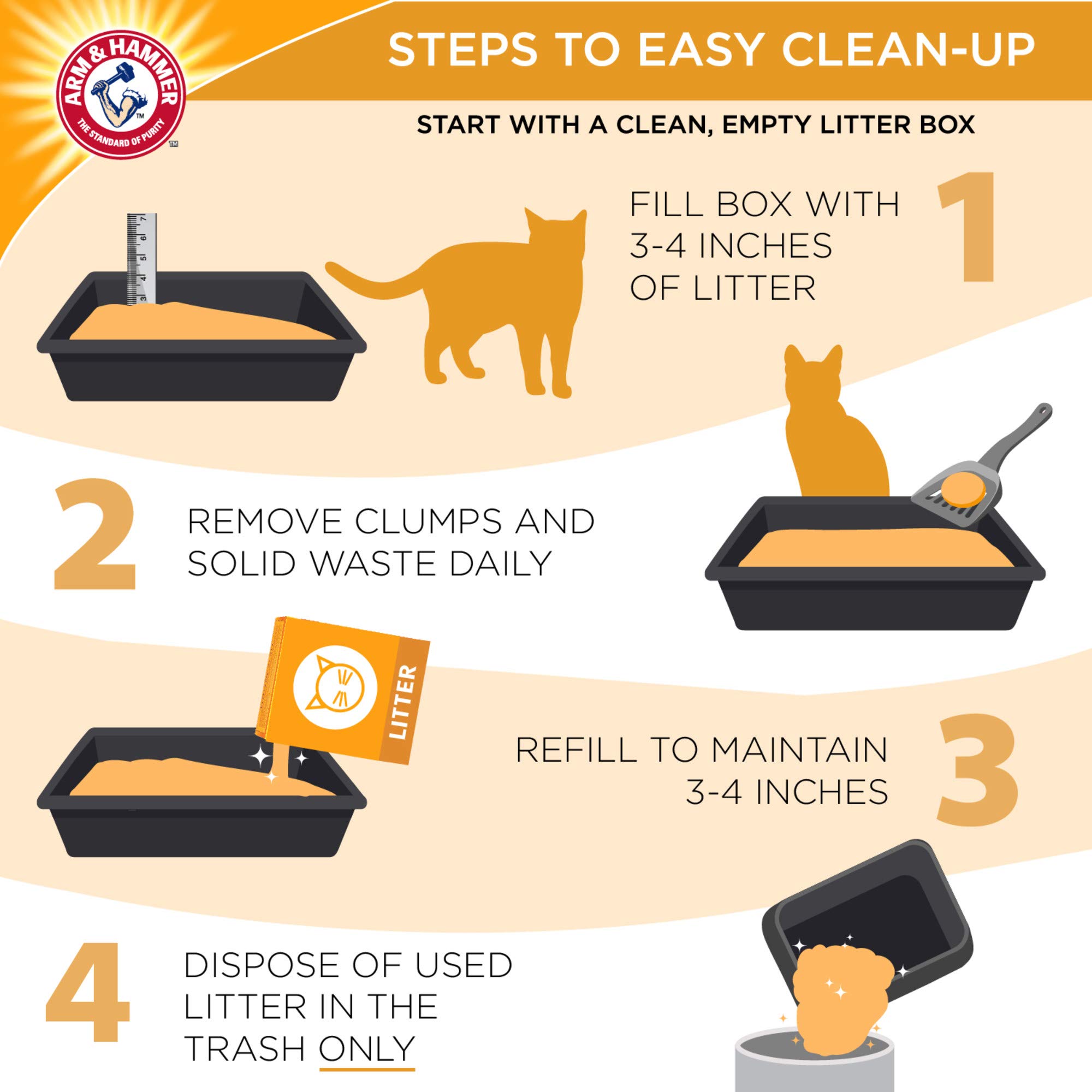 Foto 4 pulgar | Arena Para Gatos Arm & Hammer Clump & Seal Fresh Scent, 6,35 Kg - Venta Internacional.