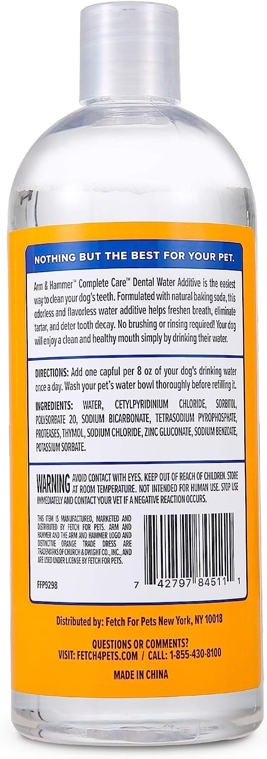 Foto 8 pulgar | Aditivo De Agua Arm & Hammer Complete Care 480 Ml Para Perros - Venta Internacional.