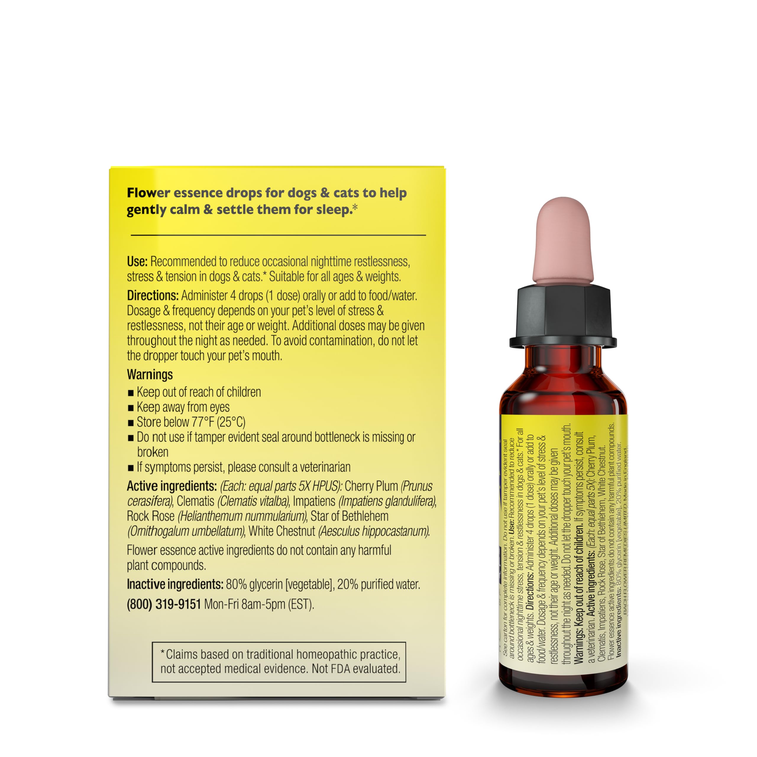 Foto 4 pulgar | Gotero Para Dormir Sleep Aid Rescue Bach Pet, 10 Ml, Para Perros Y Gatos - Venta Internacional.