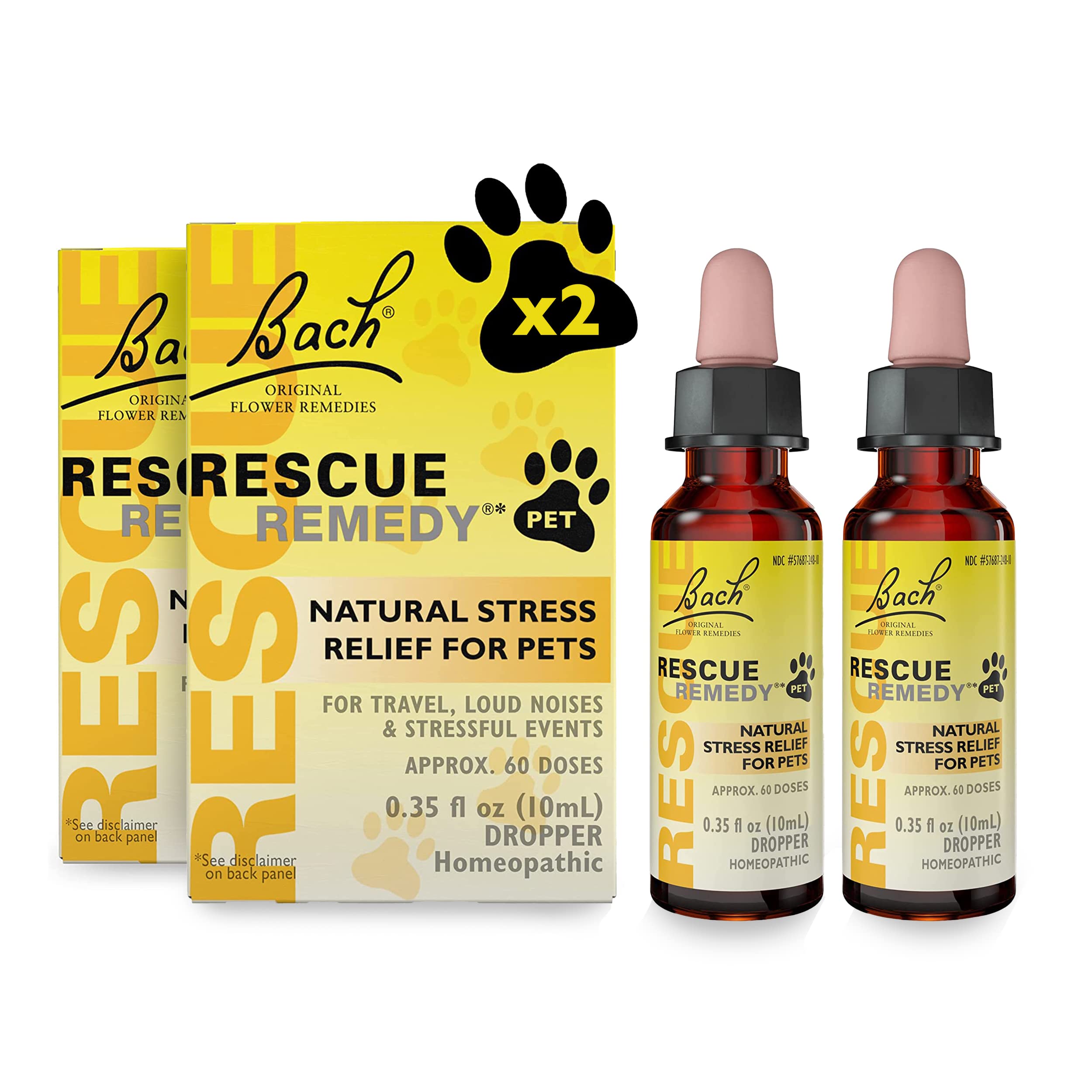 Foto 2 pulgar | Gotero Para Aliviar El Estrés Rescue Remedy Pet, 10 Ml, Para Mascotas, Paquete De 2 - Venta Internacional.