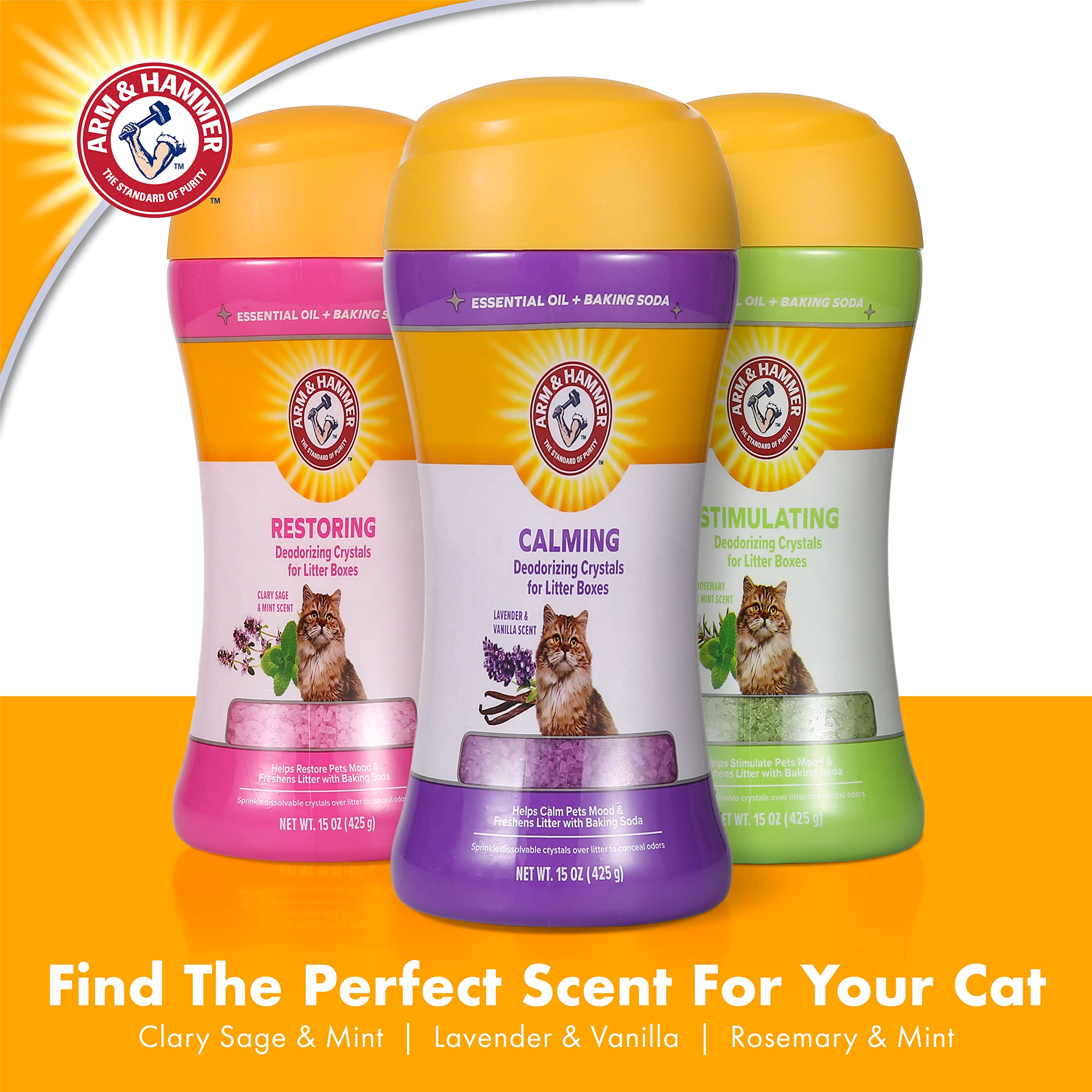 Foto 5 pulgar | Desodorizador Cat Crystal Arm & Hammer, 450 Ml, Lavanda Y Vainilla - Venta Internacional.