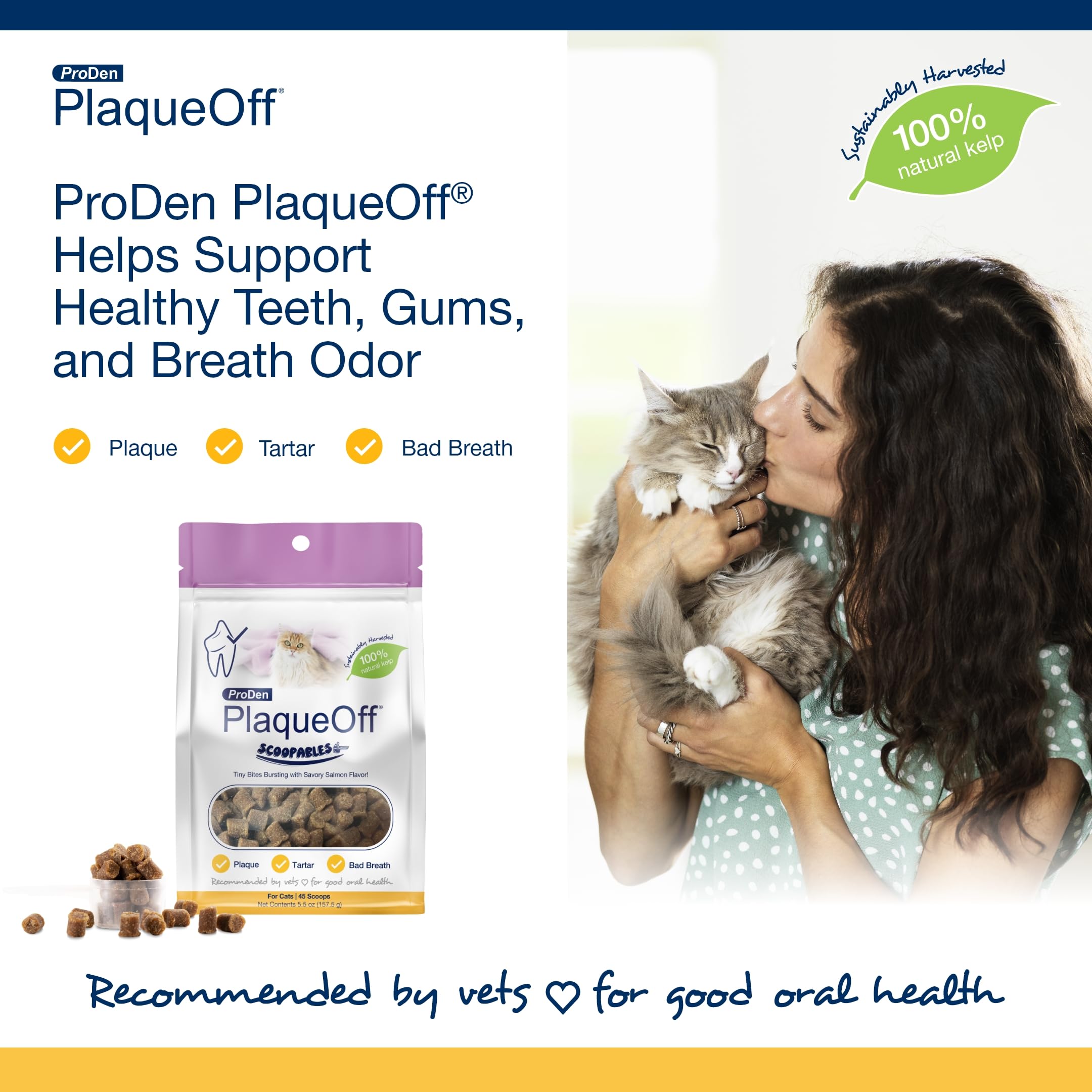 Foto 5 pulgar | Dental Bites Proden Plaqueoff, Cucharas, Salmón Para Gatos De 45 Años - Venta Internacional.
