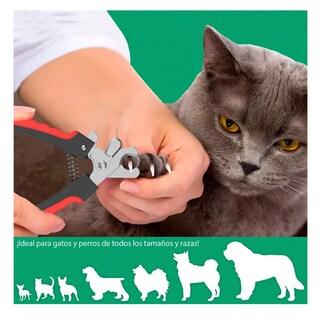 Foto 4 | Cortaúñas Mascota Con Lima Belug Rojo Negro