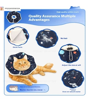 Foto 2 | Collar Xtellar De Cono Para Mascotas Plegable Y Ajustable