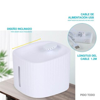 Foto 8 | Bebedero Tipo Fuente Capacidad 2.5l Poli Pets para Mascota