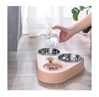 Foto 2 | Dispensador BELUG color Rosa Bebedero y Alimento Automático para Mascotas