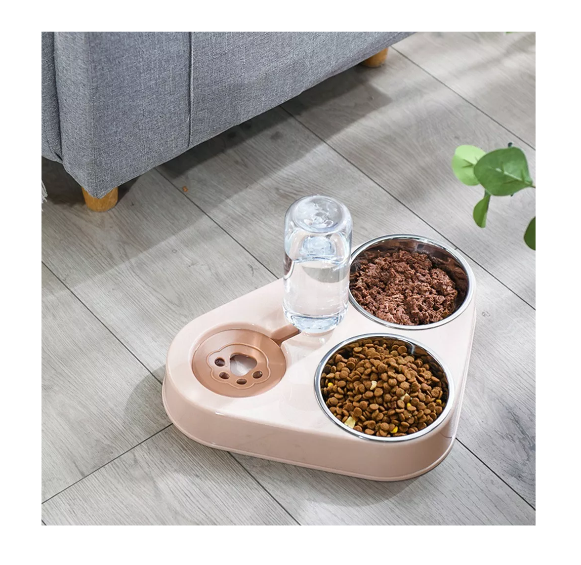 Foto 5 pulgar | Dispensador BELUG color Rosa Bebedero y Alimento Automático para Mascotas