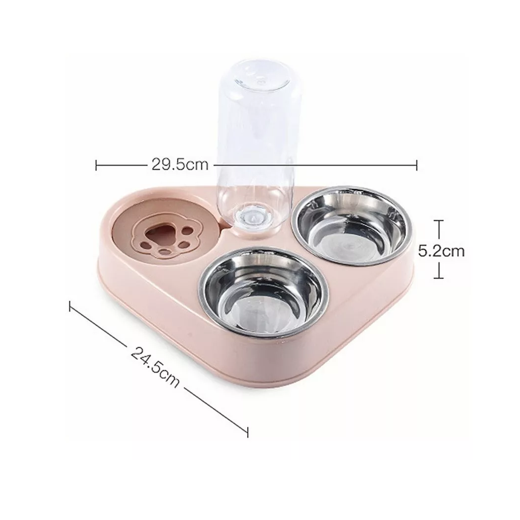 Foto 5 | Dispensador BELUG color Rosa Bebedero y Alimento Automático para Mascotas