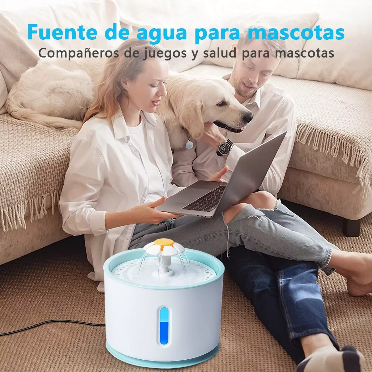 Foto 5 pulgar | Fuente de Agua para Mascotas Eo Safe Imports Esi-8805 Azul