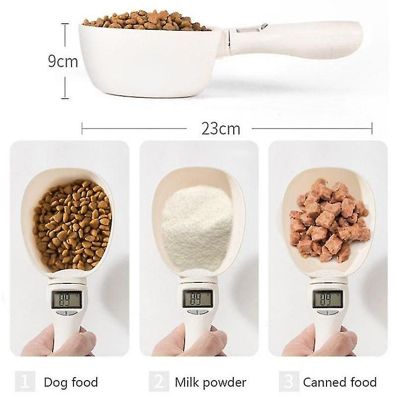 Foto 2 | Báscula De Comida Para Mascotas Para Perros Y Gatos, Cuenco Y Cuchara Huoguo - Venta Internacional.