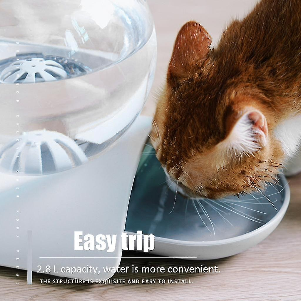 Foto 3 pulgar | Fuente De Agua Potable Huoguo, Alimentador De Agua Automático De 2,8 Litros Para Mascotas - Venta Internacional.