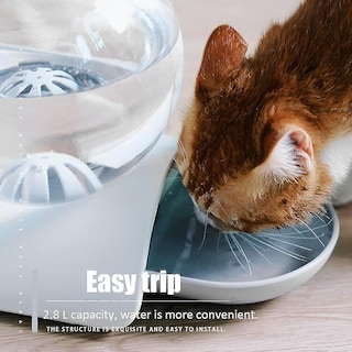 Foto 2 | Fuente De Agua Potable Huoguo, Alimentador De Agua Automático De 2,8 Litros Para Mascotas - Venta Internacional.