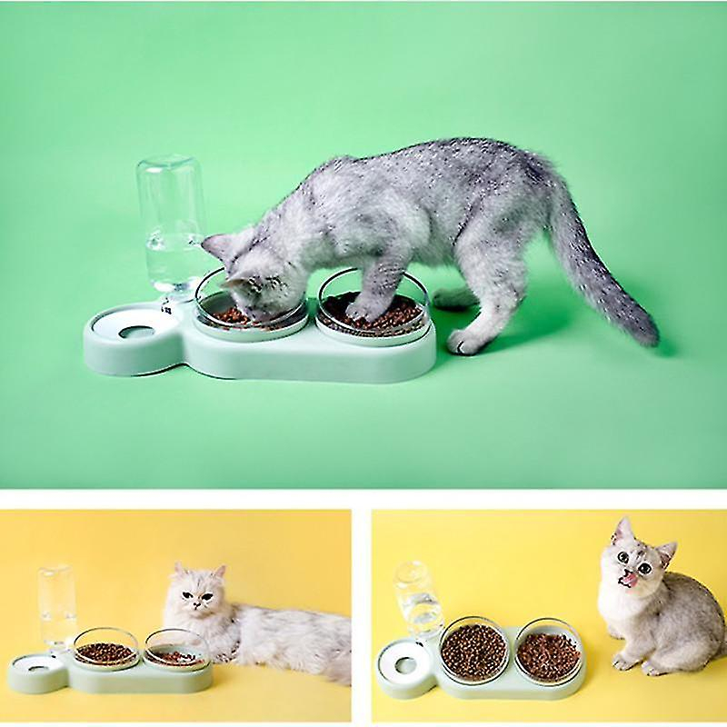 Foto 3 pulgar | Dispensador De Alimentos Con Alimentador Automático Huoguo Con Fuente De Agua - Venta Internacional.