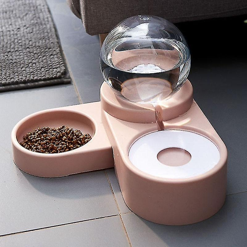 Dispensador De Comida Automático Huoguo Para Mascotas Y Gatos, 1,8 L, Rosa - Venta Internacional.