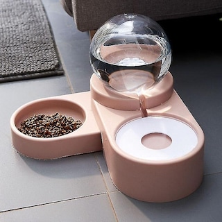 Foto 1 | Dispensador De Comida Automático Huoguo Para Mascotas Y Gatos, 1,8 L, Rosa - Venta Internacional.