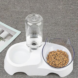 Foto 2 | Bebedero Automático Para Gatos Huoguo, Nuevo Dispensador De Agua De Doble Cuenco - Venta Internacional.