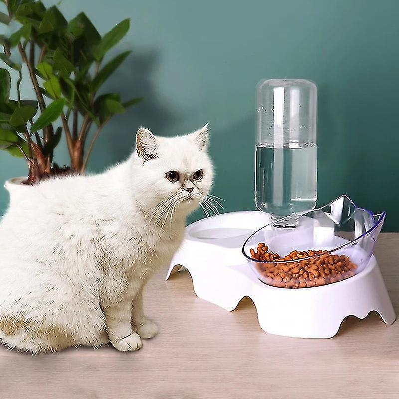 Foto 5 pulgar | Bebedero Automático Para Gatos Huoguo, Nuevo Dispensador De Agua De Doble Cuenco - Venta Internacional.