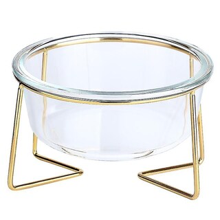 Foto 1 | Dispensador De Comida, Cuenco De Vidrio Para Gatos, Alimentador De Agua, 17,8 Cm, Huoguo - Venta Internacional.