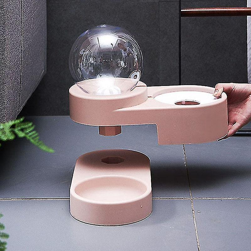 Foto 3 pulgar | Dispensador De Comida Huoguo Para Mascotas, Perros Y Gatos, Cuenco De Agua De 1,8 L, Color Rosa - Venta Internacional.