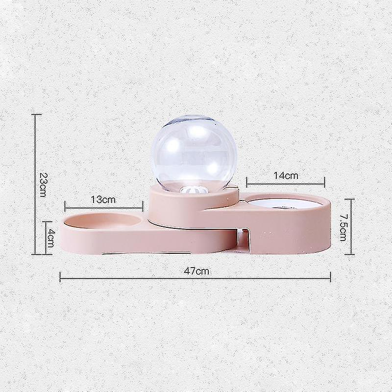 Foto 5 pulgar | Dispensador De Comida Huoguo Para Mascotas, Perros Y Gatos, Cuenco De Agua De 1,8 L, Color Rosa - Venta Internacional.