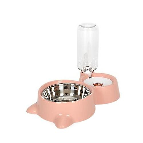 Foto 4 pulgar | Comedero Automático Para Mascotas Sanlin Beans, Doble Acero Inoxidable - Venta Internacional.