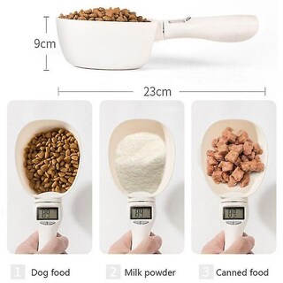 Foto 2 | Báscula De Comida Para Mascotas Para Perros Y Gatos, Cuenco Y Cuchara Huoguo - Venta Internacional.